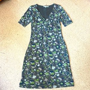 Boden floral dress fall colors size 8